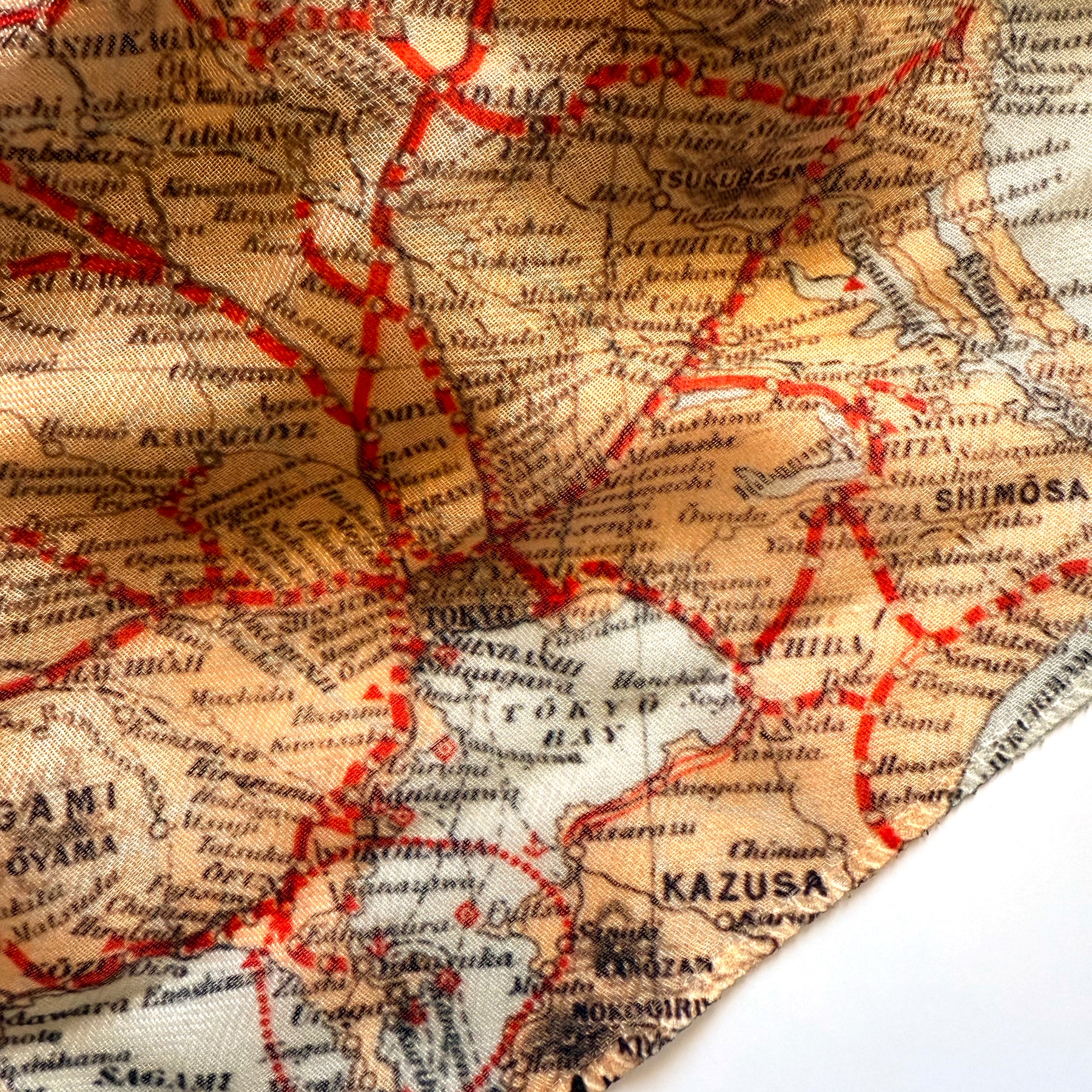 Vintage Map of Japan, c. 1905 Scarf