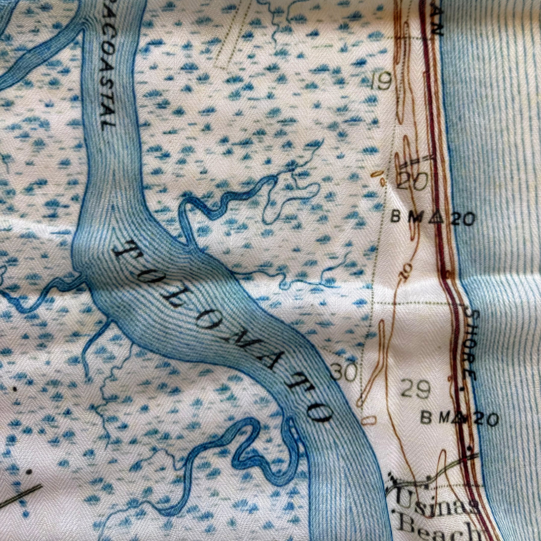 St. Augustine, FL Vintage Map Scarf