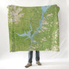 Trinity (Clair Engle) Vintage Map Blanket