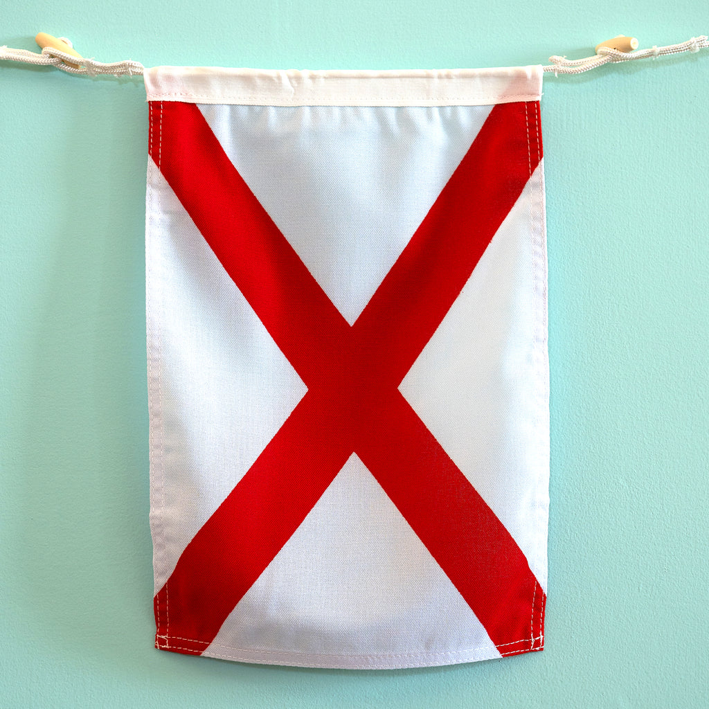 V (Victor) Nautical Signal Flag – Traditional Maritime Code Flag