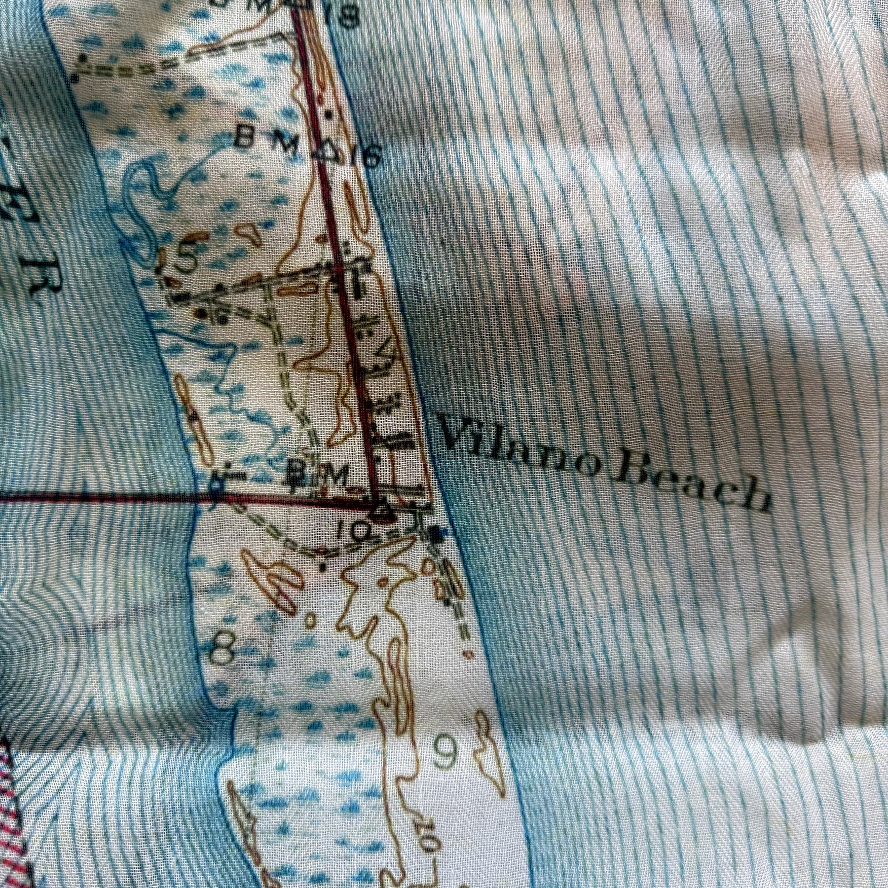 St. Augustine, FL Vintage Map Scarf