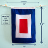 W (Whiskey) Nautical Signal Flag – Traditional Maritime Code Flag