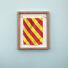 "Y" Nautical Flag in Glass-Free Shadow Box Frame