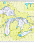 Great Lakes Nautical Chart Placemats, set of 4