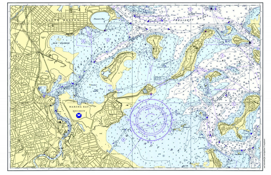 Quincy MA Chart Placemat