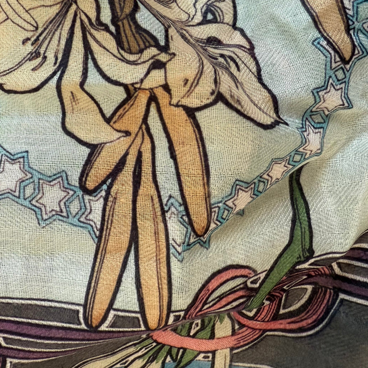 Alphonse Mucha Scarf - Decoriative Motif - Maritime Tribes USA