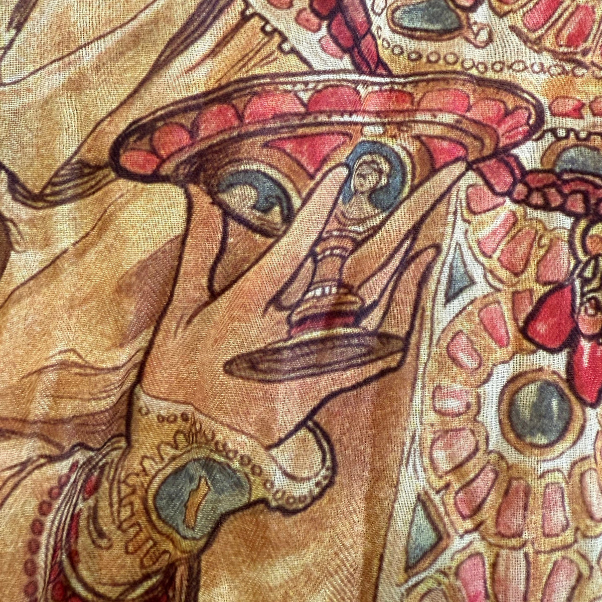 Alphonse Mucha Scarf - Moët Chandon - Maritime Tribes USA
