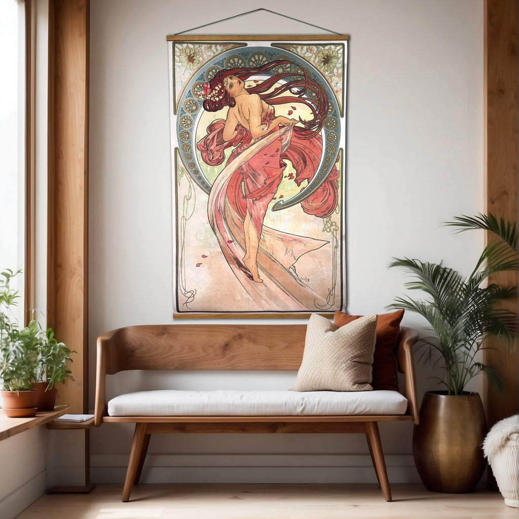 Alphonse Mucha's 'Dance' Canvas Wall Scroll - Maritime Tribes USAWALL ART
