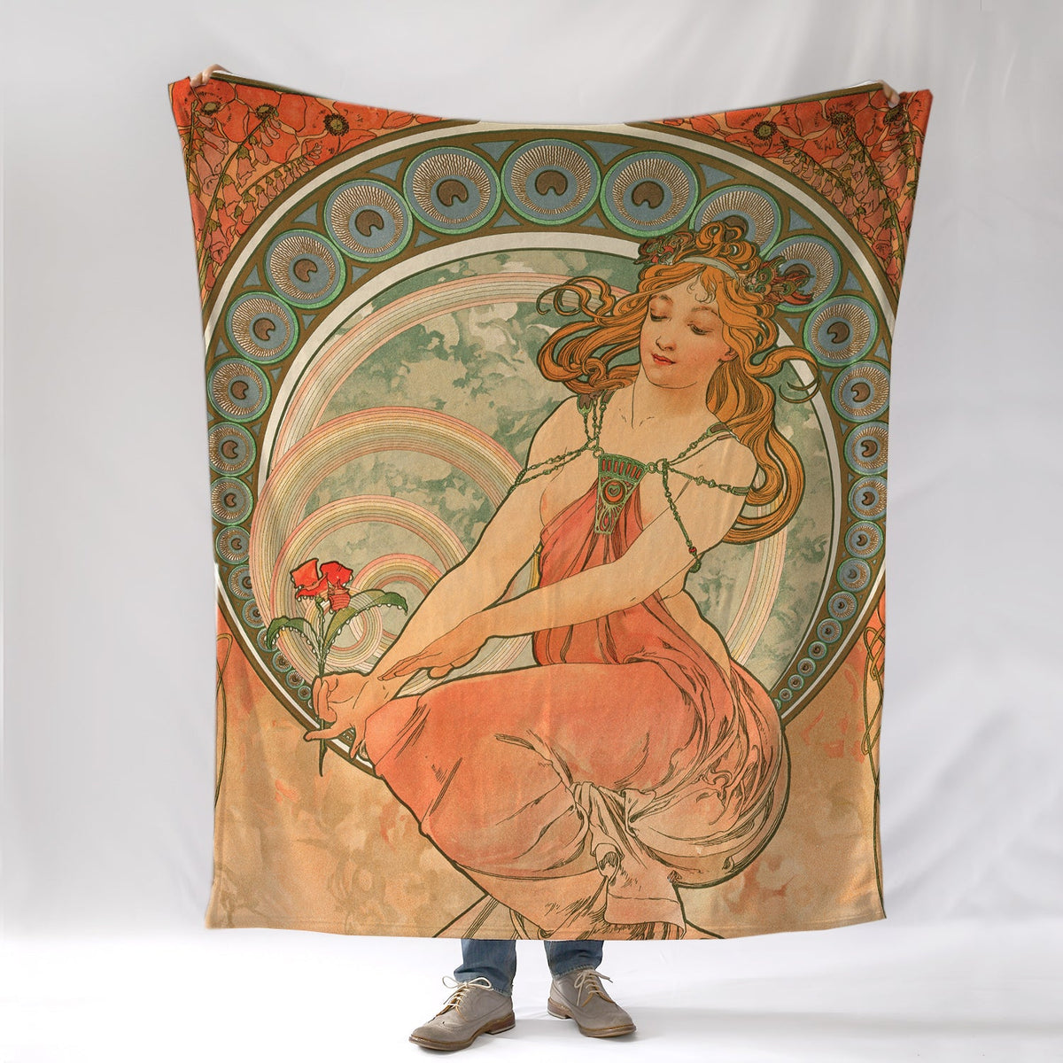 Alphonse Mucha's 'Painting' Blanket - Maritime Tribes USABlanket