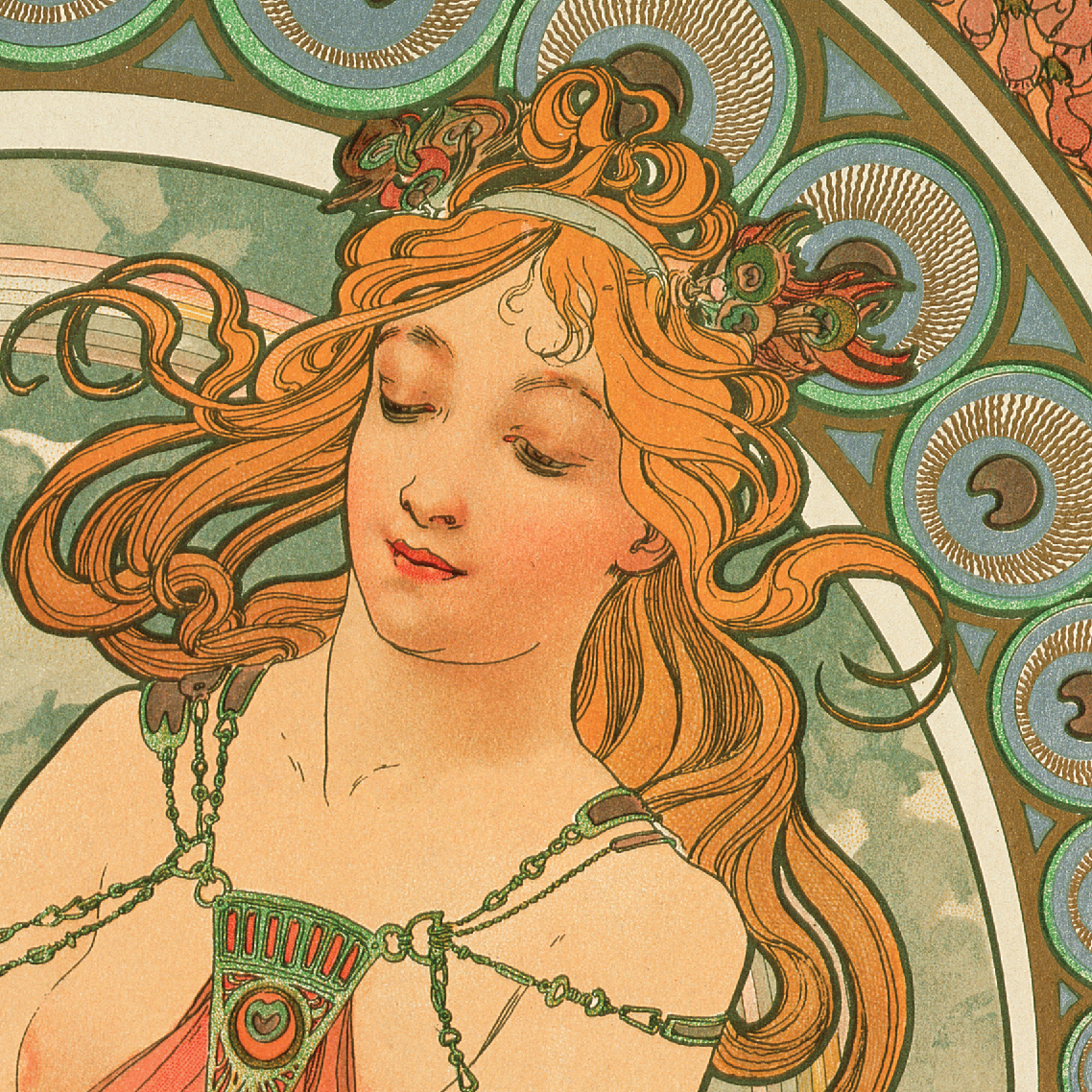 Alphonse Mucha's 'Painting' Blanket - Maritime Tribes USABlanket