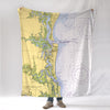 Amelia Island, FL.Nautical Chart Blanket - Maritime Tribes USABlanket