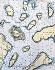 Apostle Islands, WI Lake Superior Nautical chart Blanket - Maritime Tribes USABlanket