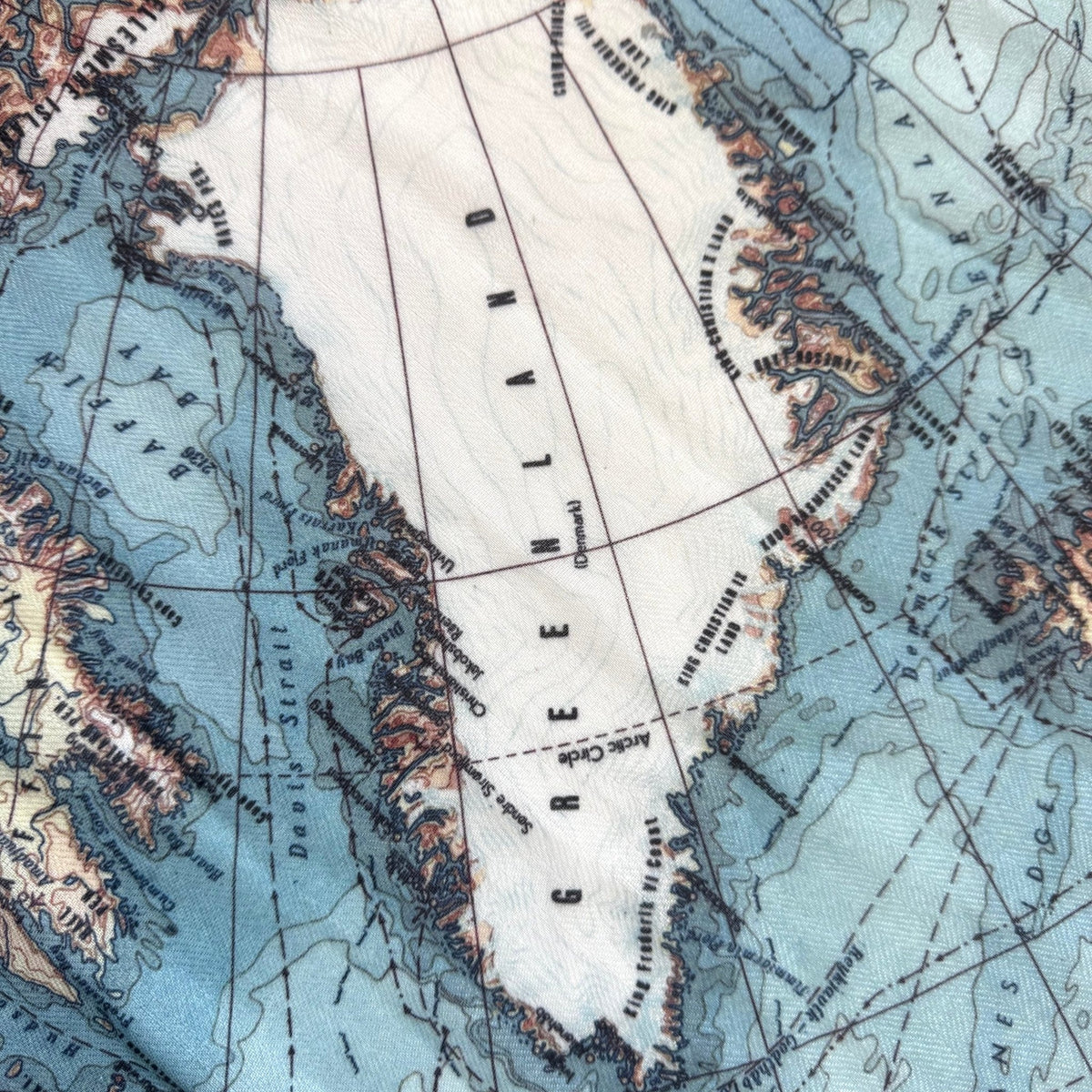 Arctic Circle, Vintage Map Scarf - Maritime Tribes USAScarf