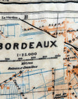 Bordeaux, France Vintage Map Scarf - Maritime Tribes USAScarf
