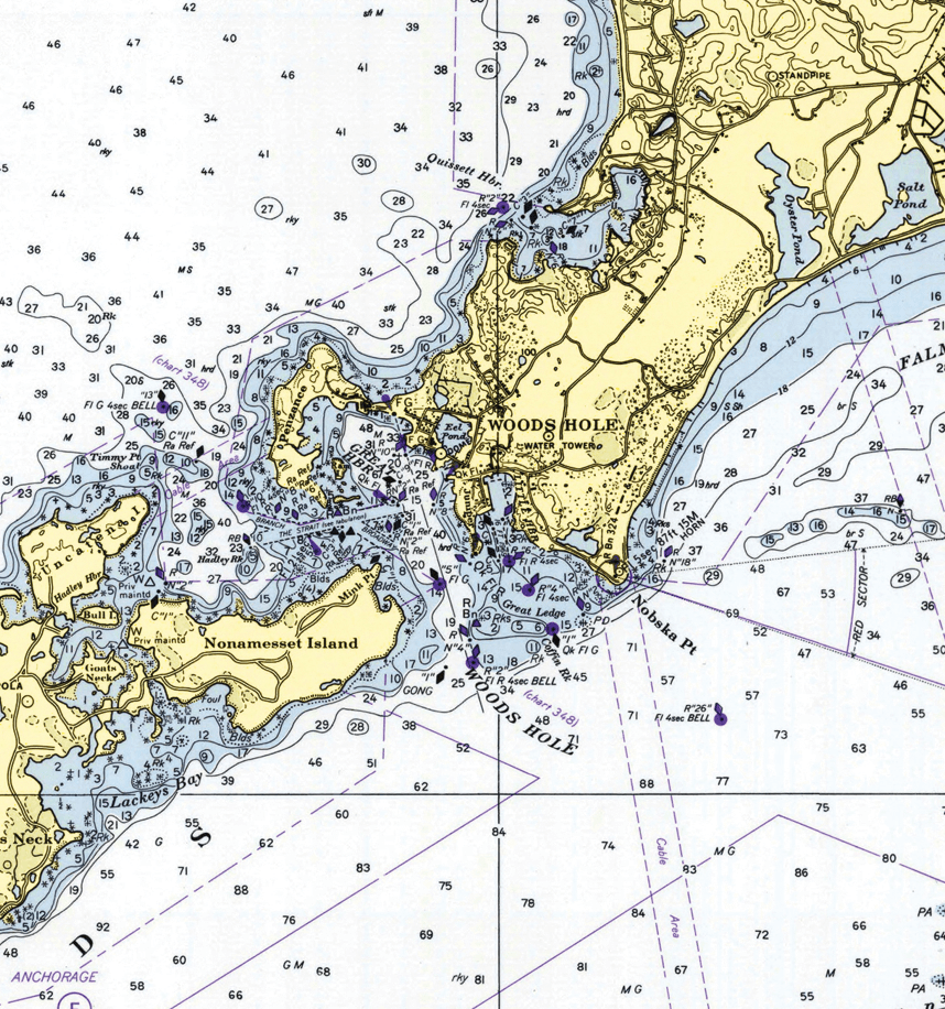 Buzzards Bay Nautical Chart Baby Blanket - Maritime Tribes USABlanket