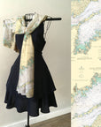 Buzzards Bay Vintage Chart Scarf - Maritime Tribes USAScarf