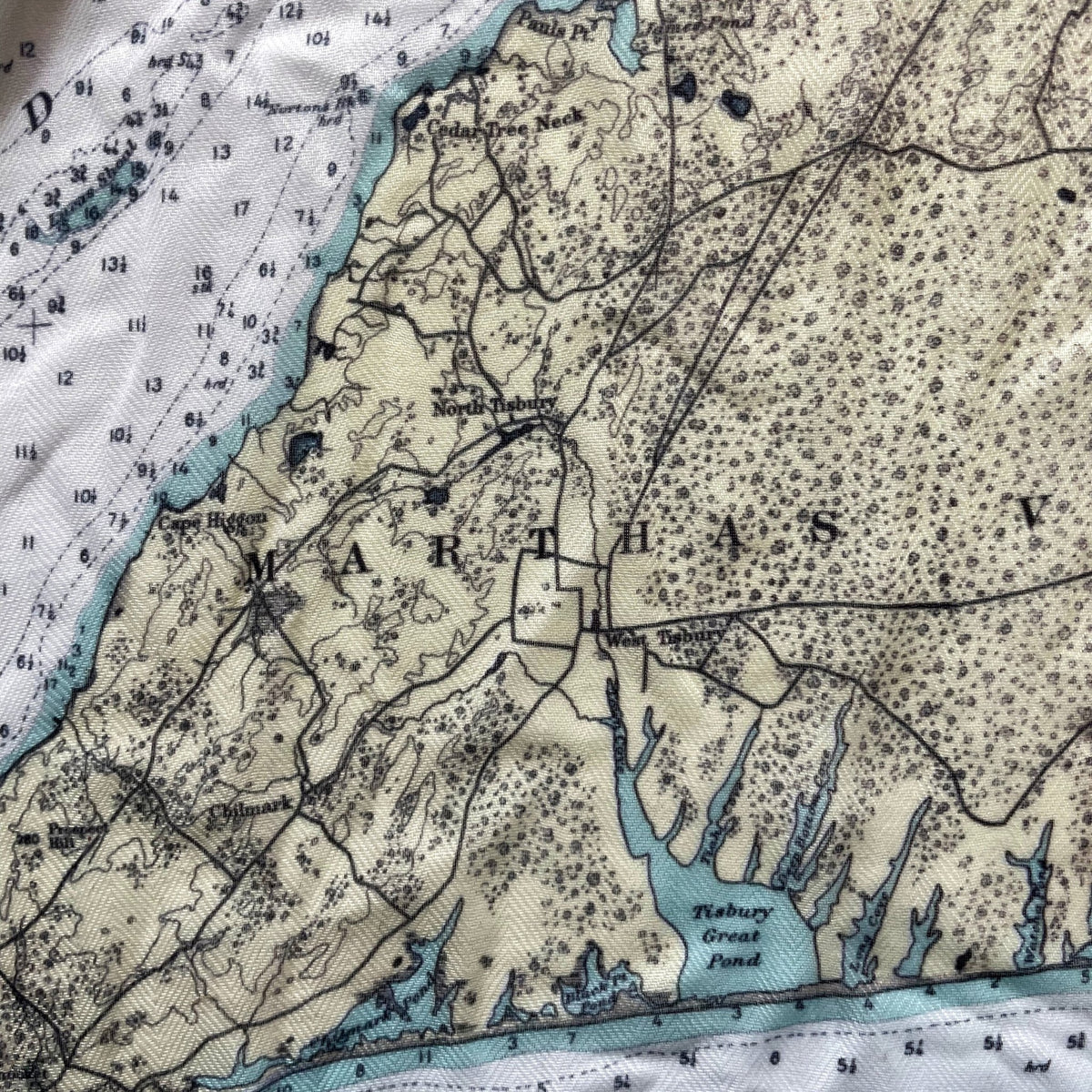 Buzzards Bay Vintage Chart Scarf - Maritime Tribes USAScarf