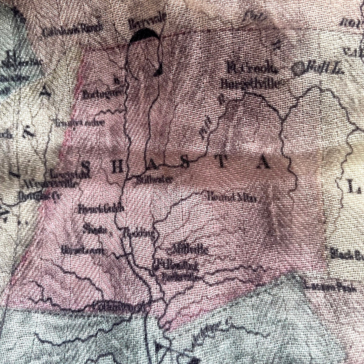 California Dreamin' Vintage Map Scarf - Maritime Tribes USAScarf