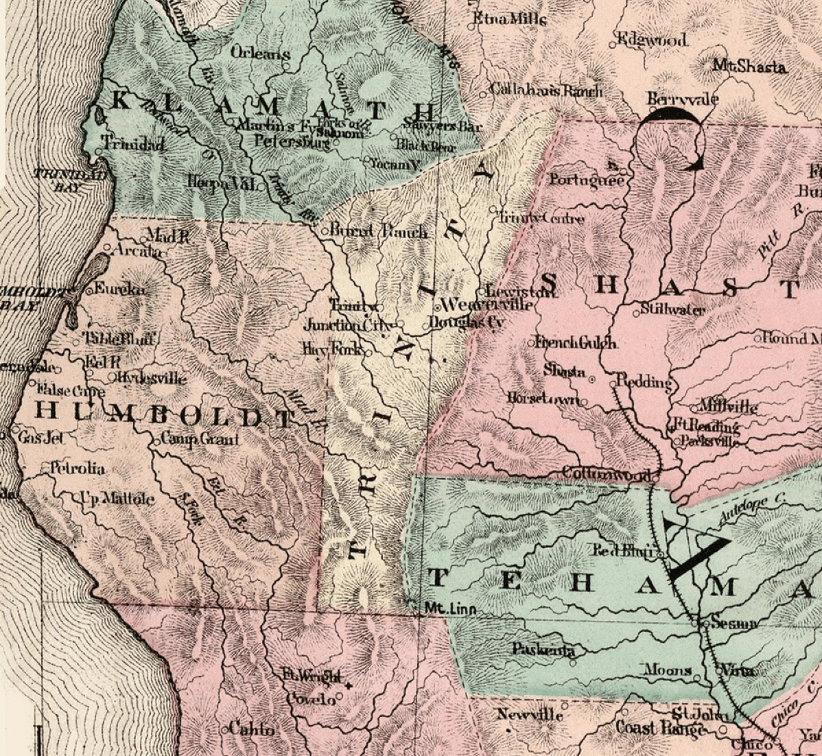 California Vintage State Map Blanket - Maritime Tribes USABlanket
