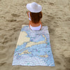 Cape Cod & The Islands Beach Towel / Quick Dry Towel - Maritime Tribes USATowel