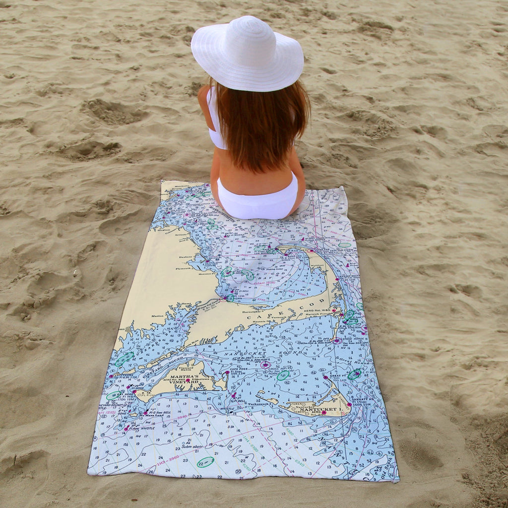Cape Cod & The Islands Beach Towel / Quick Dry Towel - Maritime Tribes USATowel