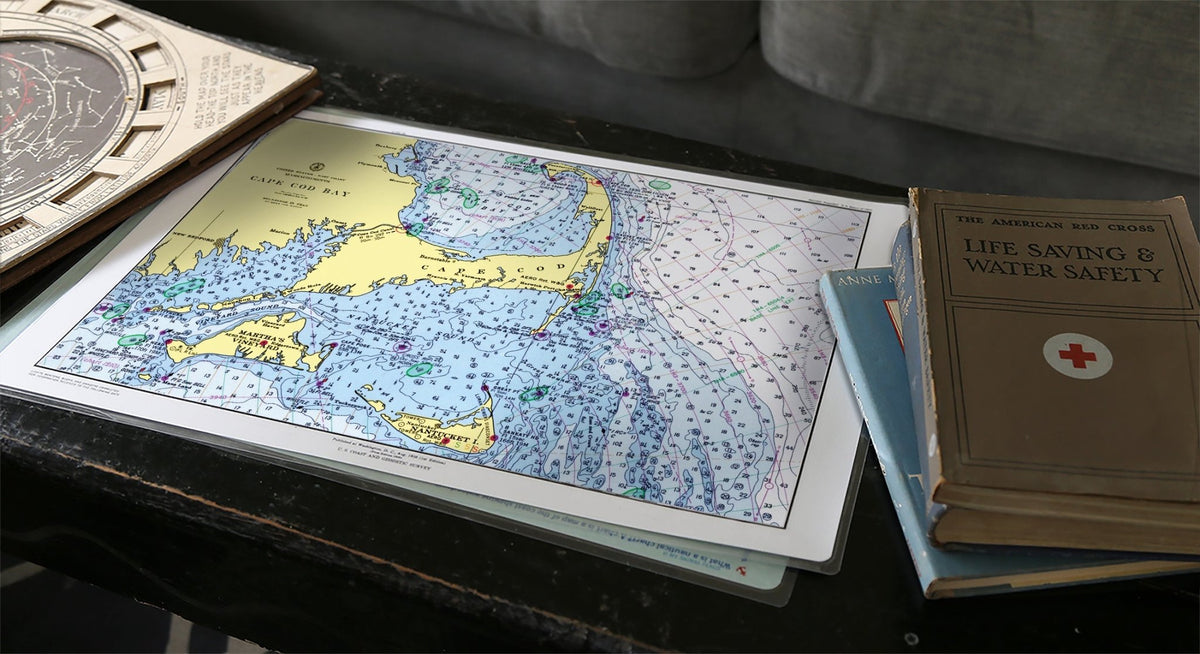 Cape Cod & the Islands Chart Placemat - Maritime Tribes USALaminated Placemat