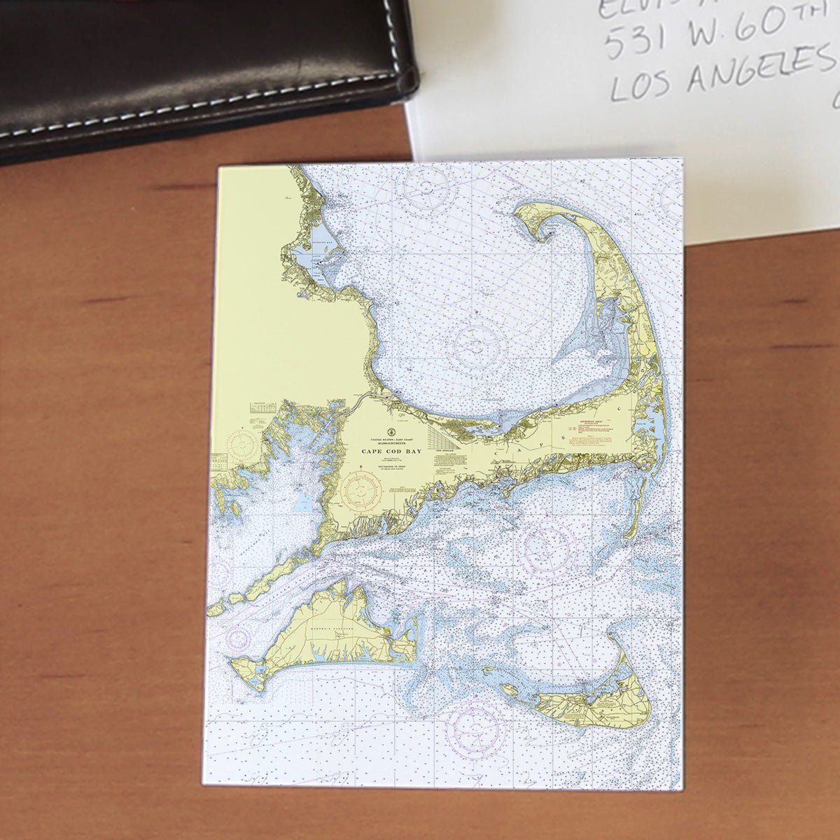 Cape Cod &amp; The Islands, MA Chart Notecard, Pack of 24 Notecards - Maritime Tribes USANotecard