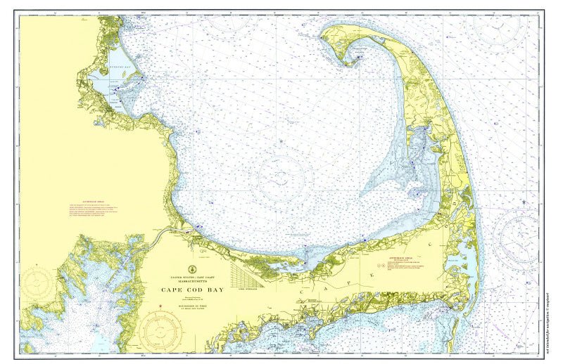 Cape Cod Vintage Chart Placemat - Maritime Tribes USALaminated Placemat