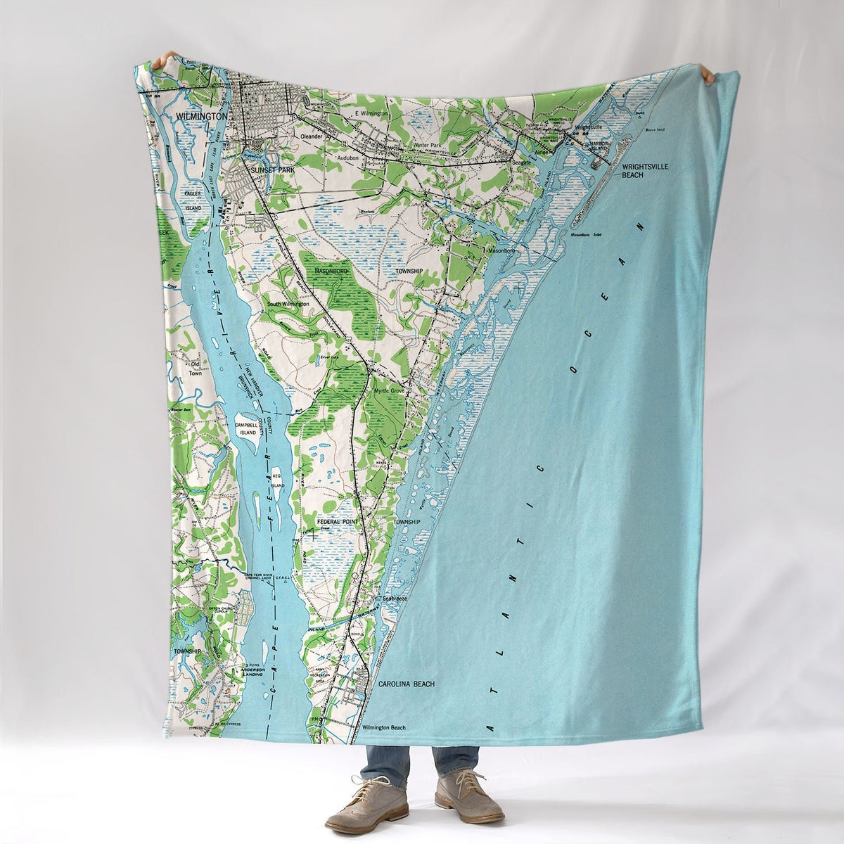 Carolina Beach (Wilmington to Cure Beach) Blanket - Maritime Tribes USABlanket