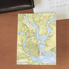 Charleston, South Carolina, Nautical Chart Notecard, Pack of 24 Notecards - Maritime Tribes USANotecard