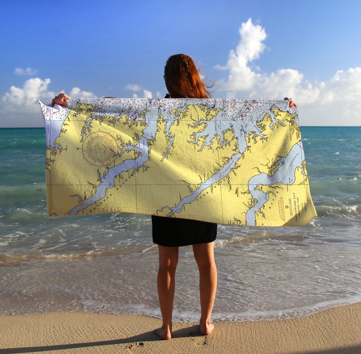 Chesapeake Bay, Southern Part Quick Dry Towel - Maritime Tribes USATowel