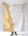Chicago / Evanston Nautical Chart Blanket - Maritime Tribes USABlanket