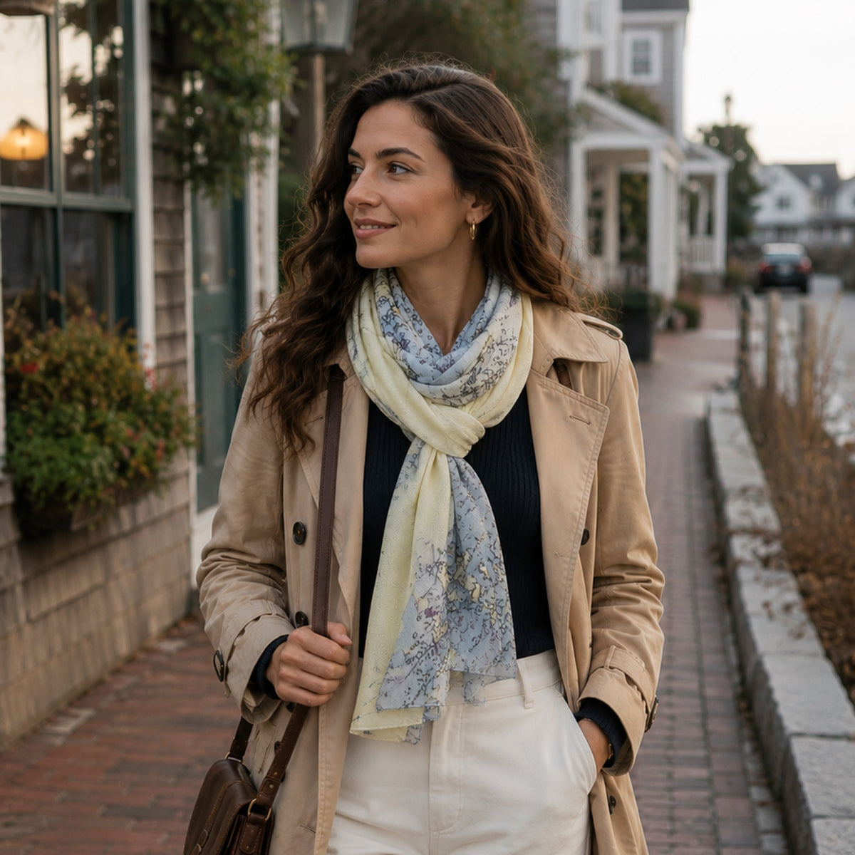 Coast of Maine Chart Scarf - Maritime Tribes USAScarf