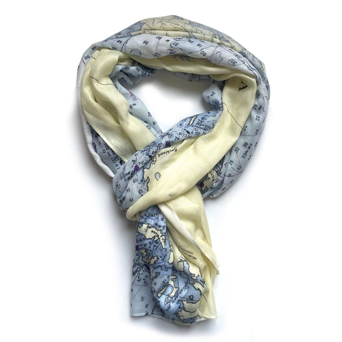 Coast of Maine Chart Scarf - Maritime Tribes USAScarf