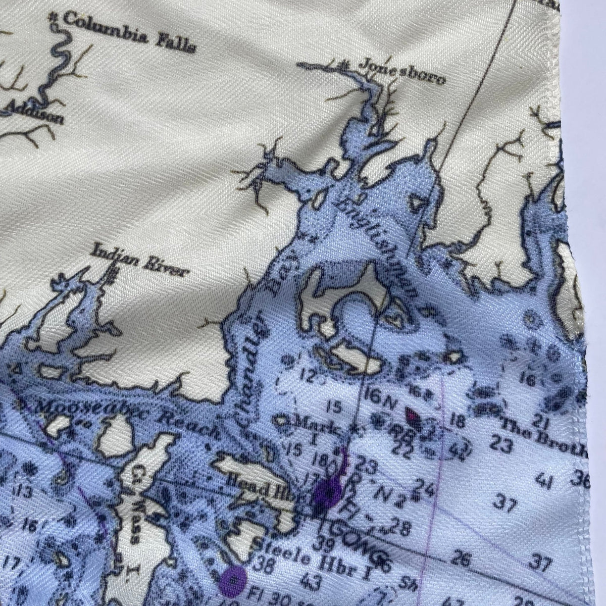 Coast of Maine Chart Scarf - Maritime Tribes USAScarf