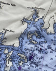 Coast of Maine Chart Scarf - Maritime Tribes USAScarf