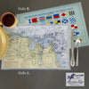 Cohasset, MA Vintage Chart Placemat - Maritime Tribes USALaminated Placemat