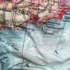 Côte d'Azur, (South of France a.k.a. French Riviera) Map Scarf - Maritime Tribes USAScarf