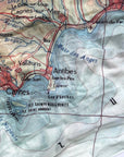 Côte d'Azur, (South of France a.k.a. French Riviera) Map Scarf - Maritime Tribes USAScarf