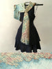 Côte d'Azur, (South of France a.k.a. French Riviera) Map Scarf - Maritime Tribes USAScarf