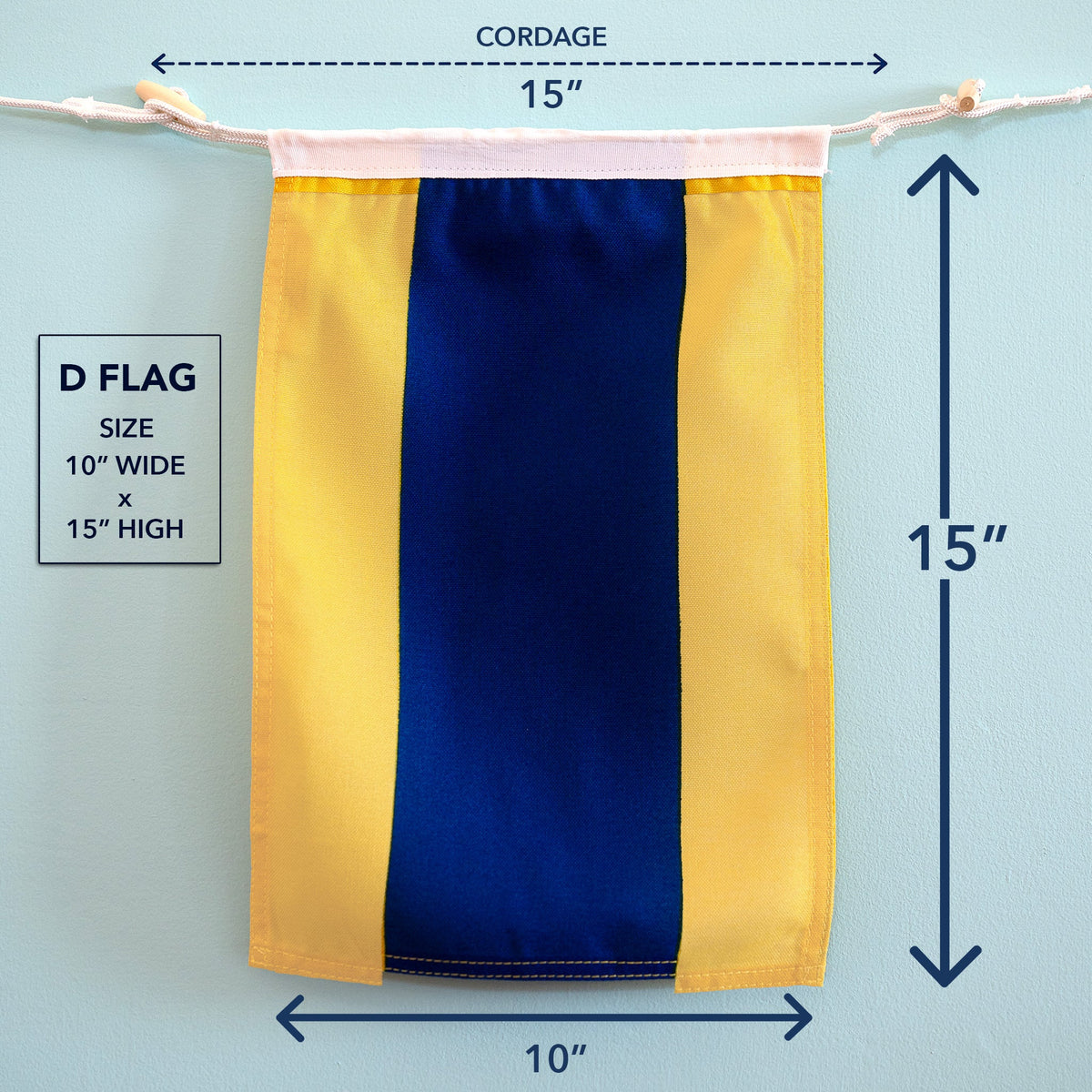 D (Delta) Nautical Signal Flag – Traditional Maritime Code Flag - Maritime Tribes USASignal Flag