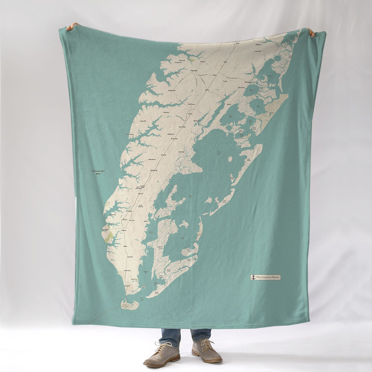 Eastern Shore of Virginia Sea Glass Blanket - Maritime Tribes USABlanket