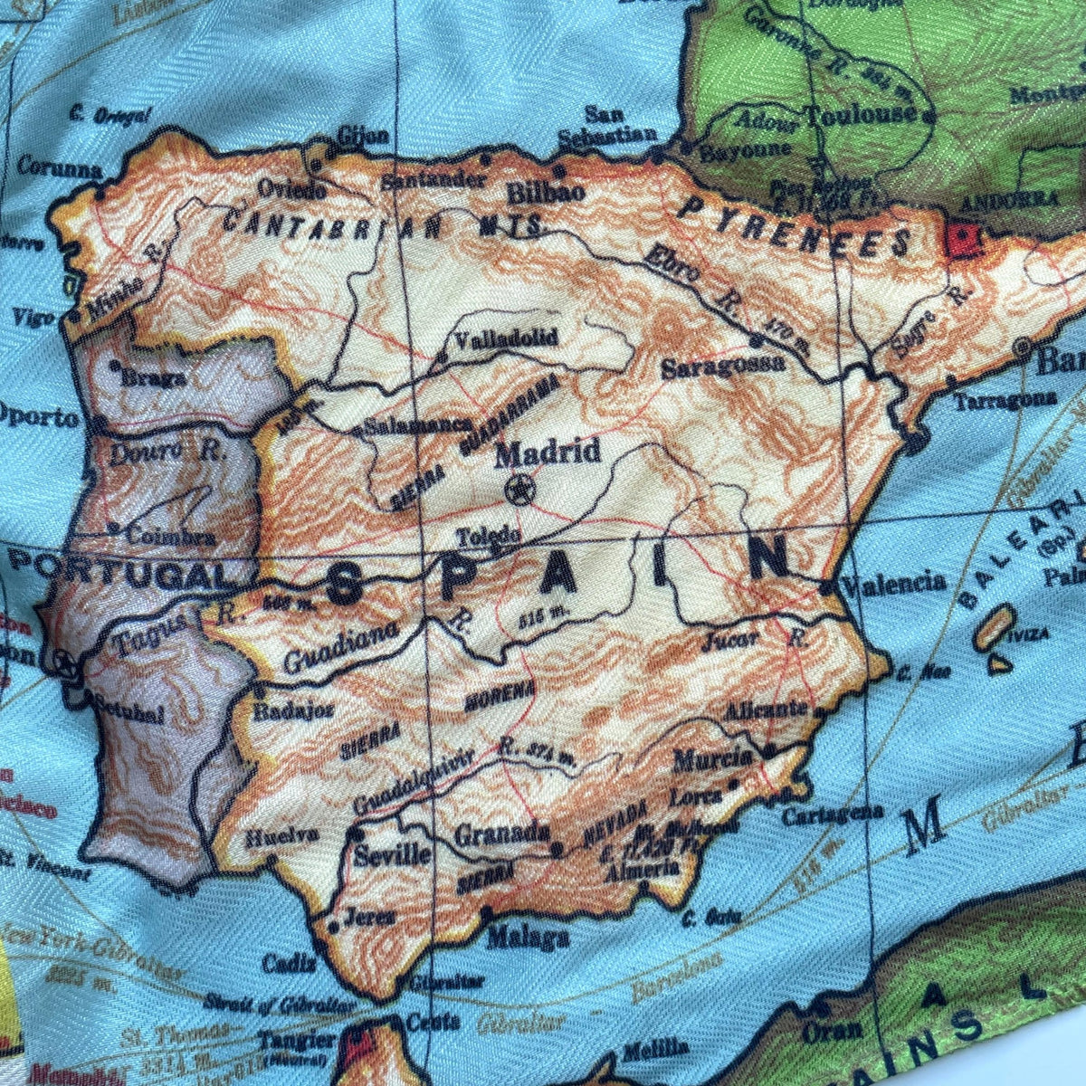 Europe Vintage Map, c. 1920 Scarf - Maritime Tribes USAScarf