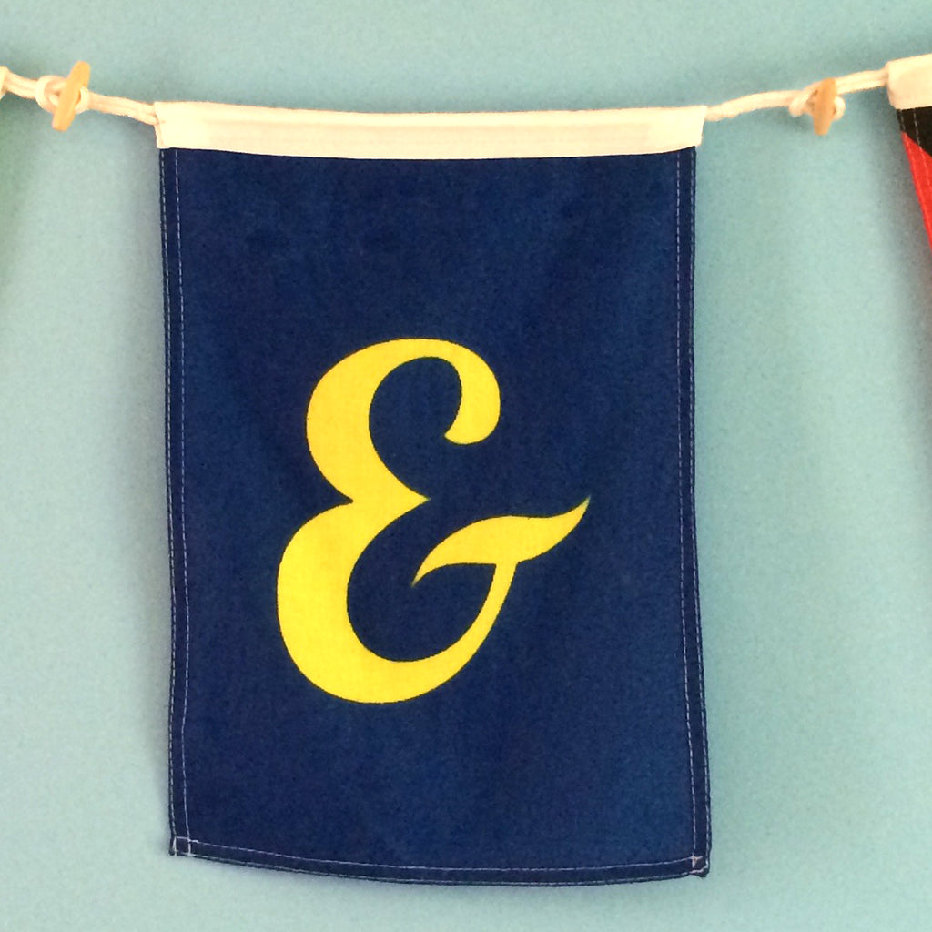Ampersand Nautical Flag – “&” Flag for Weddings, Families & Celebrations