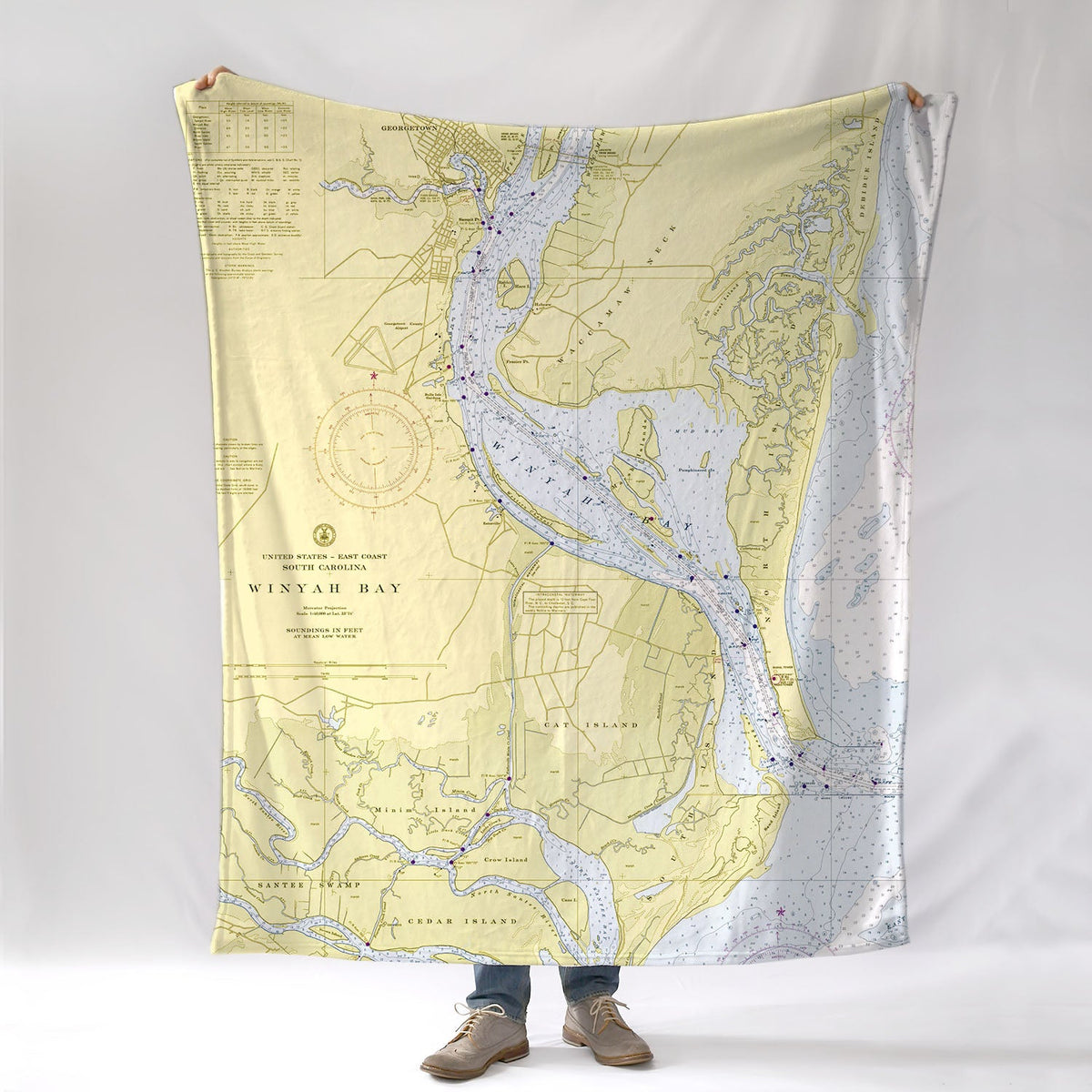 Georgetown, SC / Winyah Bay Blanket - Maritime Tribes USABlanket
