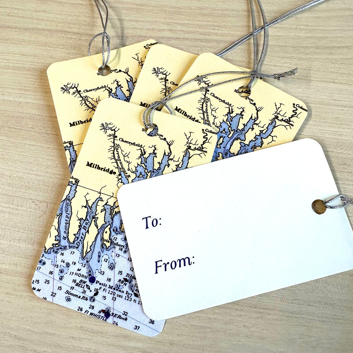 Gift Tags, set of 6 with ties, Wholesale - Maritime Tribes USA