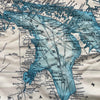 Great Lakes Antique Map Scarf - Maritime Tribes USAScarf