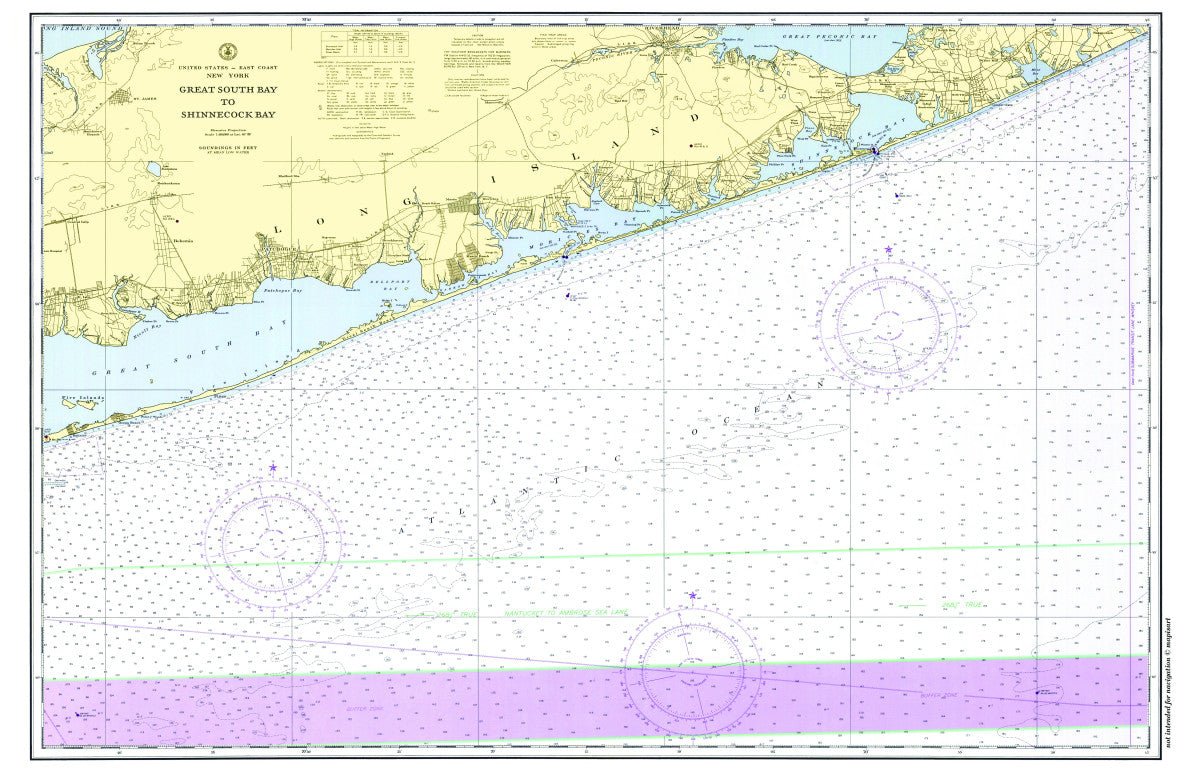 Great South Bay to Shinnecock Bay Placemat - Maritime Tribes USALaminated Placemat