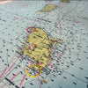 Guadeloupe to St. Lucia Nautical Chart Wall Scroll - Maritime Tribes USA