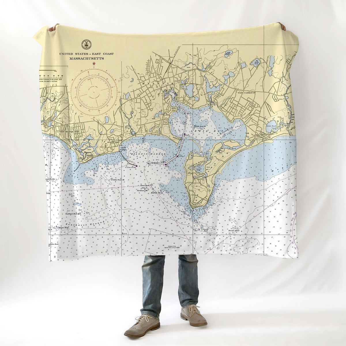 Hyannis Harbor and Vicinity Blanket - Maritime Tribes USABlanket